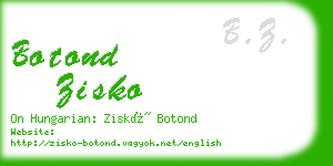 botond zisko business card